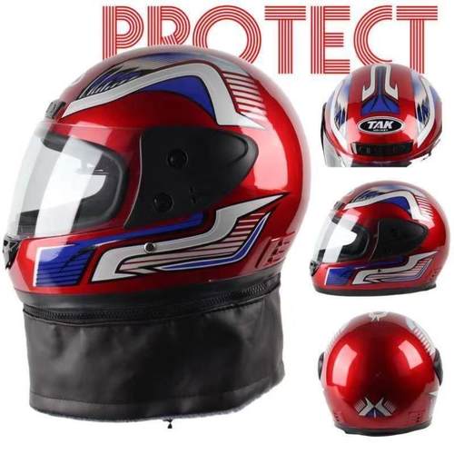 摩托车头盔全盔男带围脖冬季头盔围脖超轻安全帽包头拆卸女式电瓶