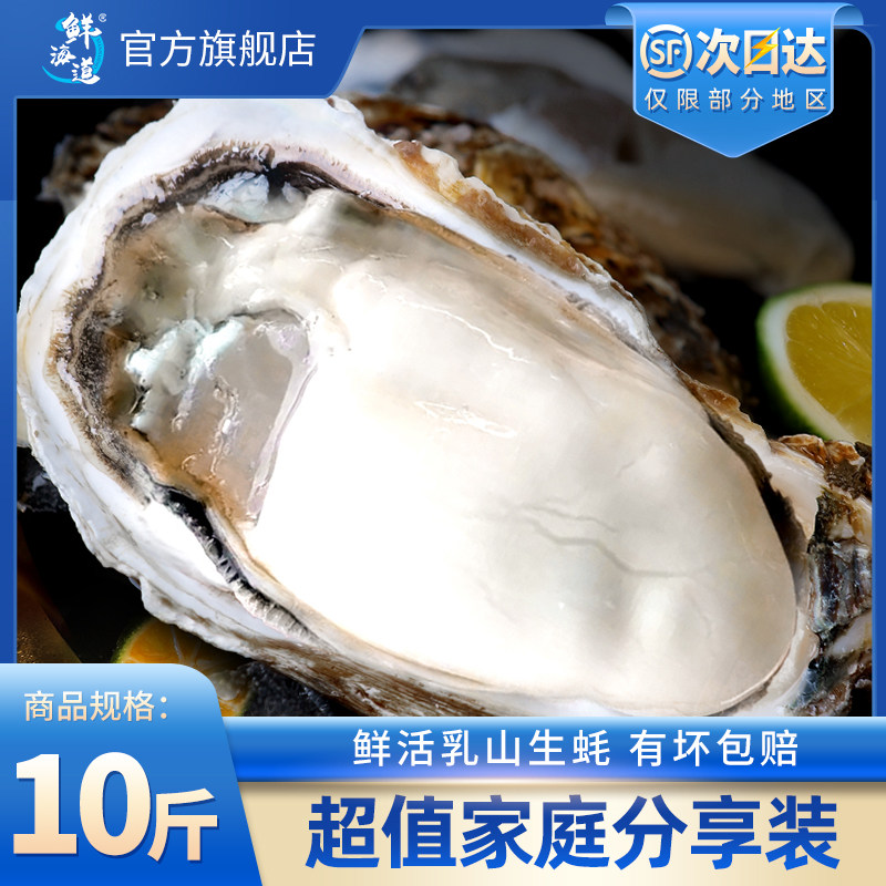 鲜海道鲜活乳山生蚝10斤带箱牡蛎海蛎子特大海鲜水产新鲜顺丰包邮