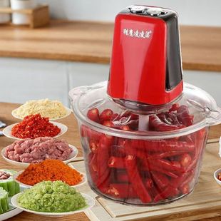 猎鹰5升绞肉机商用电动全自动小型碎肉馅搅拌打饺菜饭店用大容量