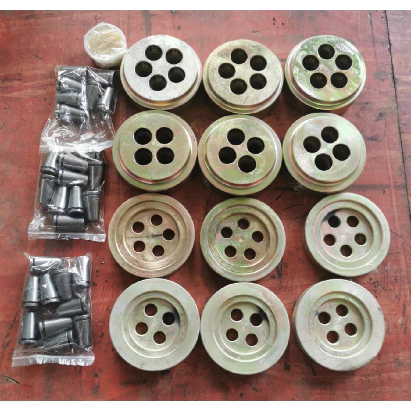 预应力千斤顶张拉工具锚三件套工具锚限位板工具夹片多种规格尺寸