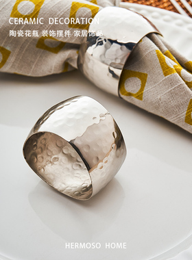 HERMOSO 进口餐扣餐巾环餐巾布扣样板间节日搭配餐桌装饰品氛围感