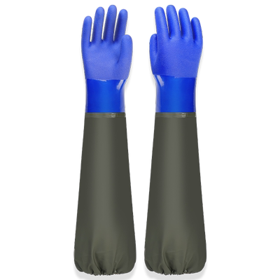 防水耐磨加厚橡胶抓鱼杀鱼手套