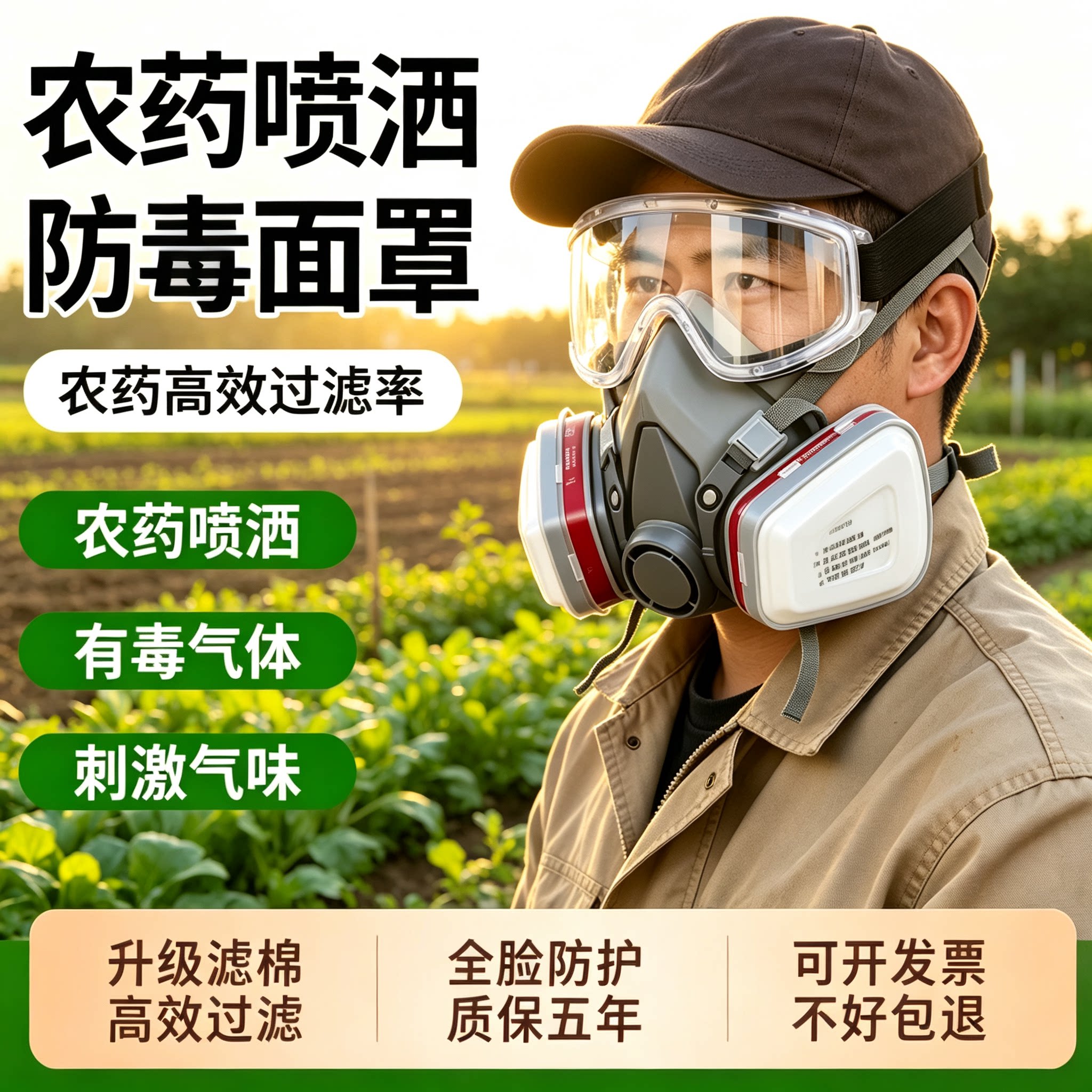 防毒面具打农药生化放毒防甲醛粉