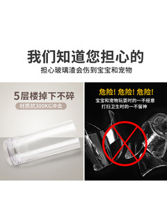 花瓶防摔PC亚克力塑料落地透明玻璃富贵竹直筒插花加厚绿植水养大