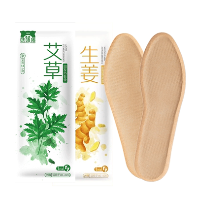 吱唔猪自发热鞋垫艾草冬季暖脚