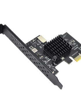 USB3.2 GEN2 TYPE-E A-KEY扩展卡PCIe转TYPE-C前置10G祥硕ASM3142