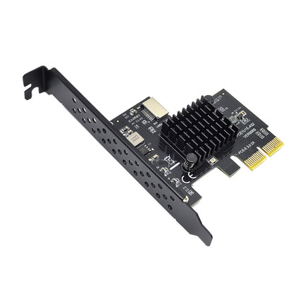 USB3.2 GEN2 TYPE-E A-KEY扩展卡PCIe转TYPE-C前置10G祥硕ASM3142