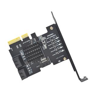 亮腾PCI-E3.0转2口5口SATA3.0扩展卡JMB585主控JMB582芯片转接卡