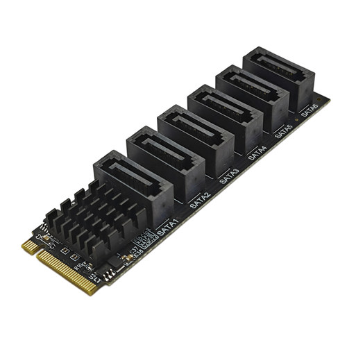 M.2 KEY-M转6个SATA3.0硬盘接口