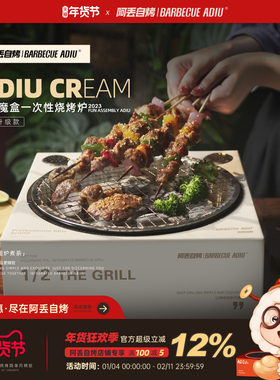 阿丢INS风一次性烤炉户外露营烧烤架围炉煮茶炭炉室内烤肉碳烤炉