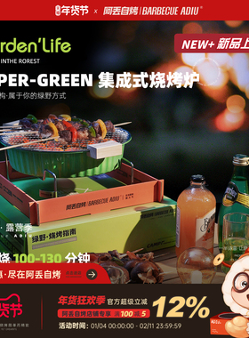 阿丢一次性烧烤炉户外露营木炭烧烤架烤肉便携碳烤炉子