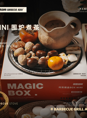 阿丢围炉煮茶炭炉家用室内取暖围炉碳烤炉户外一次性烧烤炉网红烤