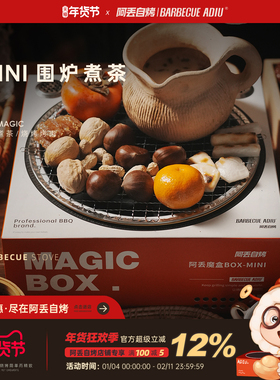 阿丢围炉煮茶炭炉家用室内取暖围炉碳炉户外一次性烧烤炉网红烤茶