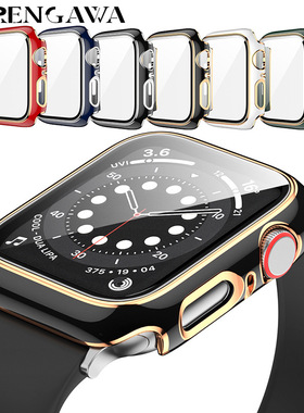 New Glass+Case For Apple Watch Serie 7 6 5 4 3 2 SE 45-38mm