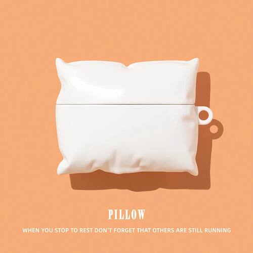 3D Pillow Cover for AirPods 4 Case Cloudy Earphone Case for