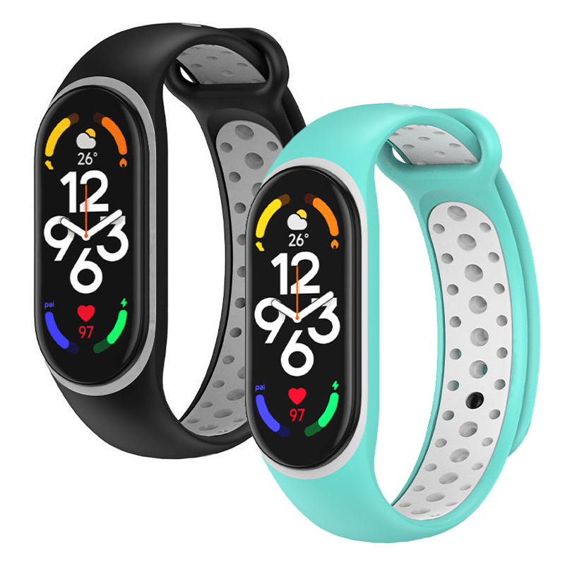 Strap for Mi Band 5 6 7 Bracelet Sport Silicone for Miband