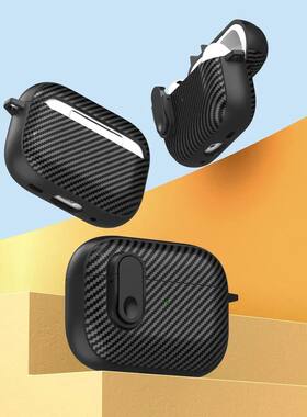 Carbon Fiber Lock Case For Apple AirPods Pro 2 2nd 3 2 1