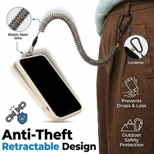 Retractable Safety Lanyards Anti Theft Spring Phone Straps