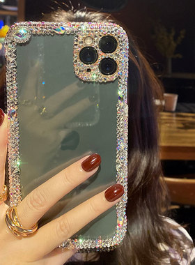 2022New fashion Bling Rhinestone Gem diamond Soft phone case