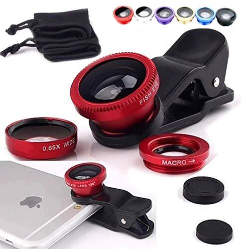 3 in 1 Fisheye Wide Angle Micro Camera Lens for iPhone