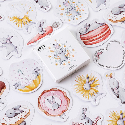 Mohamm Month hare Cute Diary Paper Mini Small Bullet Kawaii