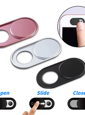 3Pcs Webcam Cover Mobile Phone Metal Slider Lenses Cover