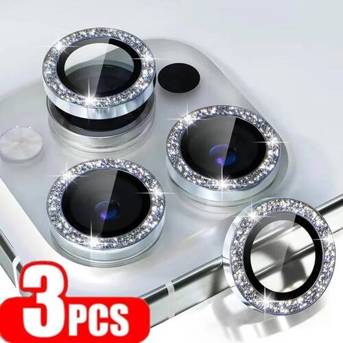 3PCS Camera Lens Protector For iPhone 16 15 14 Pro Max Plus