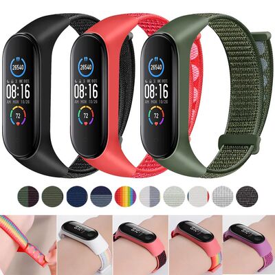 Nylon loop For Xiaomi Mi Band 7 4 3 5 6 smartwatch
