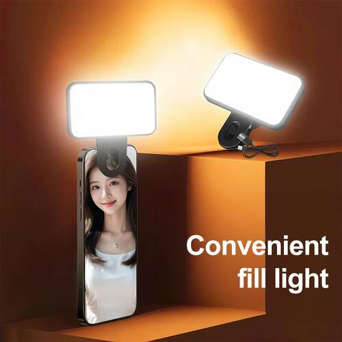 Mini Selfie Fill Light Rechargeable 3 Modes Adjustable