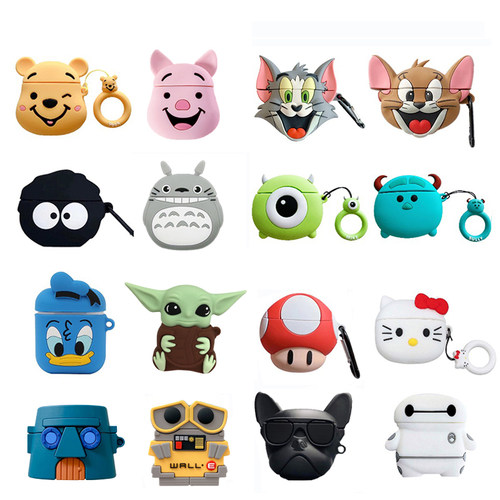 3D Winnie Pooh Hello Kitty Silicone Case For Apple Airpods