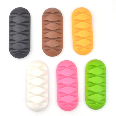 Silicone USB Cable Organizer Cable Winder Desktop Tidy