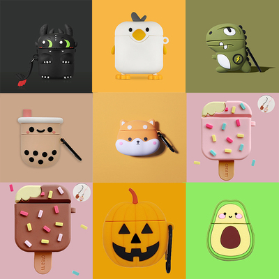 Ice Cream 3D Earphone Case for AirPods Case Cover Silicone