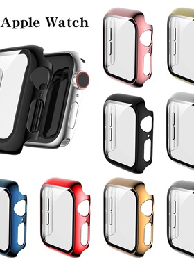 New Glass+Case For Apple Watch Serie 7 6 5 4 3 2 SE 45-38mm