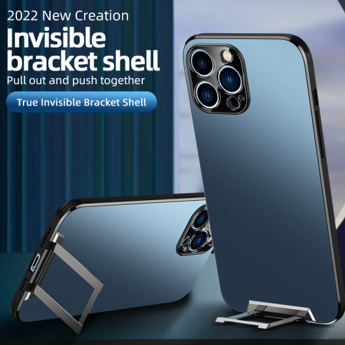 Hidden Lever Phone Holder Phone Case Lens All Inclusive Support Wireless Charging Protective Case