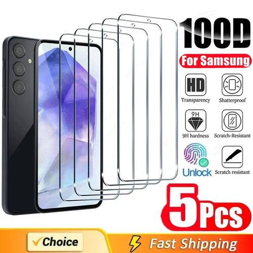 5Pcs Screen Protector for Samsung A55 A15 A54 A34 A13 A14