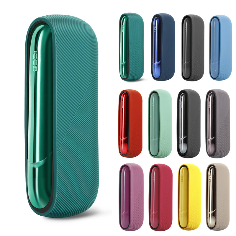 2022 12 Colors Silicone Case+Door Cover For IQOS 3 Duo Full