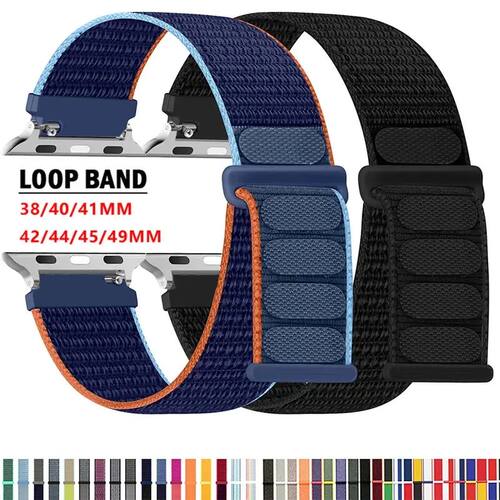 Nylon loop Strap For Apple Watch Band Ultra-2 49mm 44mm