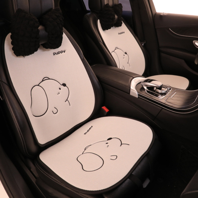 汽车坐垫四季通用冬季亚麻座垫