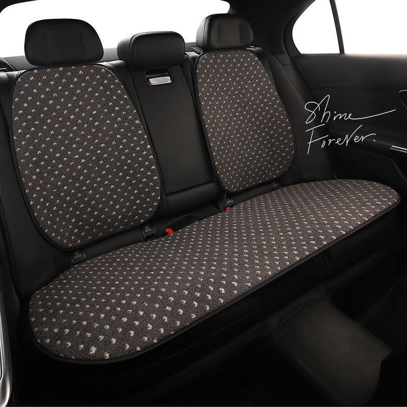 汽车坐垫冬季毛绒新款座垫保暖加绒加厚座椅套可爱半包单个座套女