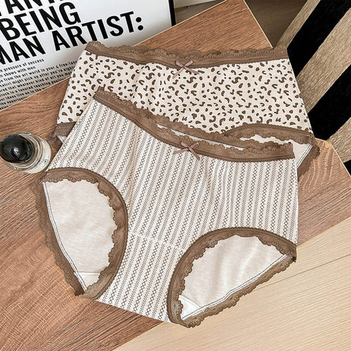 大码纯棉内裤女胖mm中腰舒适无痕