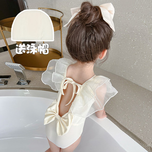 小女孩泳装 夏季 洋气女宝宝游泳衣女童泳衣裤 儿童泳衣2024网红新款