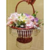 覆古手持式 花篮编藤公主花童花篮插花古风汉代走秀舞蹈篮