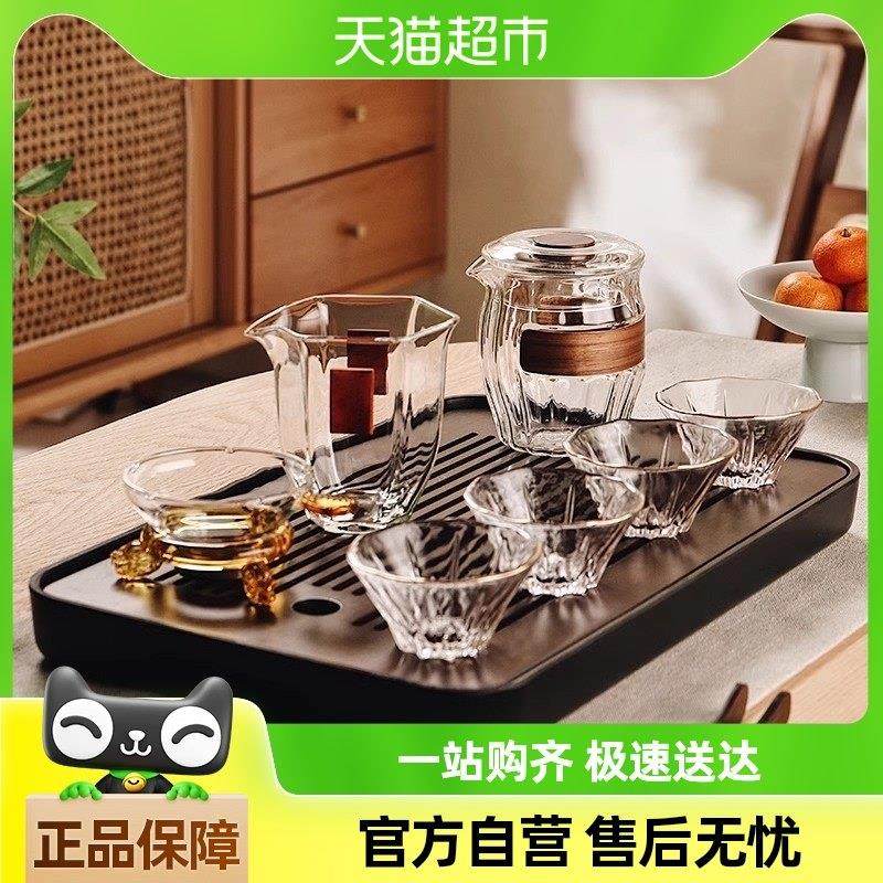 格娜斯防烫玻璃功夫茶具套装家用泡茶壶喝茶盖碗茶杯高端会客茶道,餐饮具,茶杯,淘宝优惠券,粉丝福利购,淘宝优惠卷