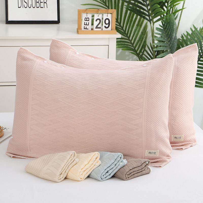 竹纤维冰凉按扣枕巾一对装夏季枕头巾可固定防滑不脱落半包裹盖巾,床上用品,枕巾,淘宝优惠券,粉丝福利购,淘宝优惠卷