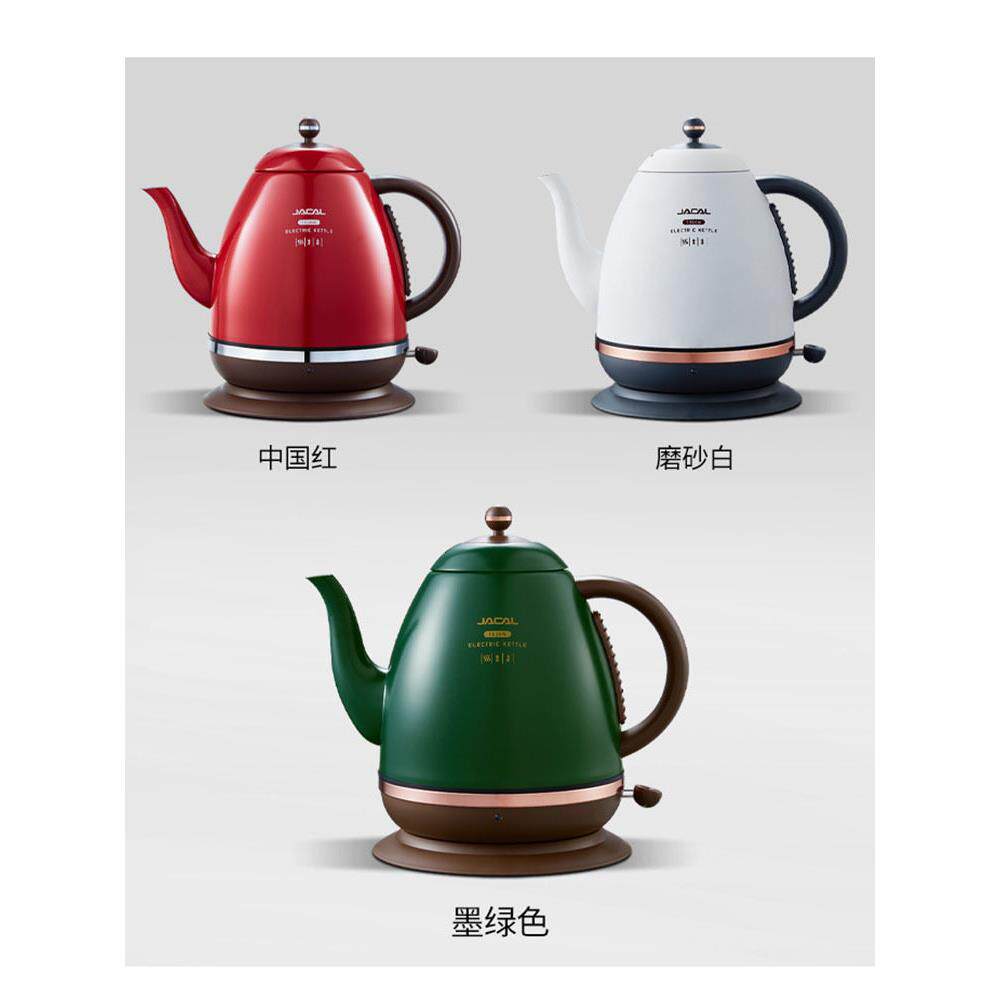 积高恒温电热水壶欧式覆古长嘴保温电烧开水壶泡茶艺壶304不锈钢