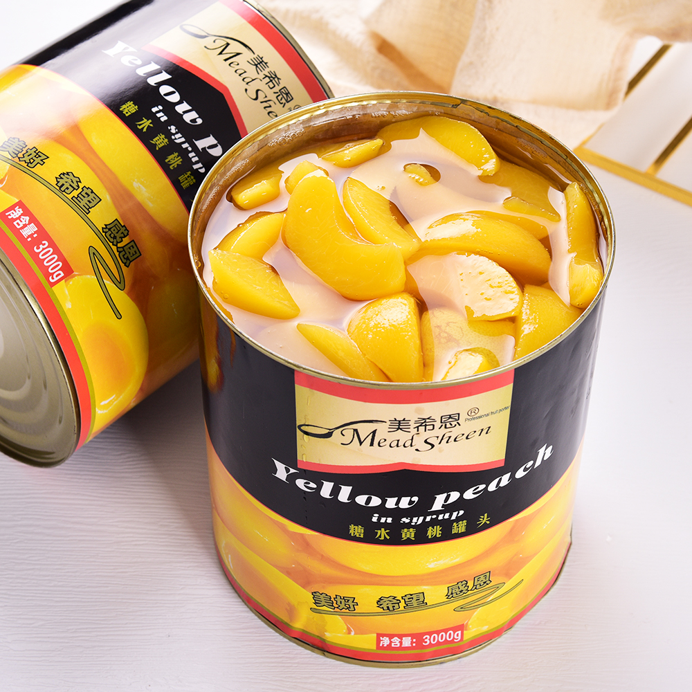 美希恩3公斤黄桃罐头厂家直销