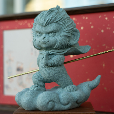 《大圣归来》悟空新中式桌面摆件国潮客厅装饰柜书房茶宠