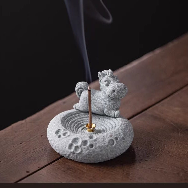 《十二生肖》可爱小香插摆件香薰线香香座香托桌面装饰品马年,餐饮具,茶道/香炉,淘宝优惠券,粉丝福利购,淘宝优惠卷