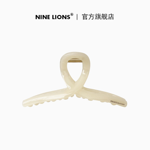 九只狮子（饰品）大号抓夹后脑勺鲨鱼夹基础百搭马尾盘发夹发饰女