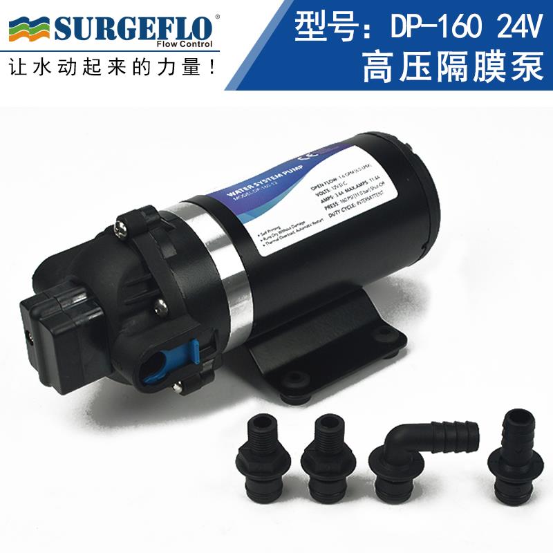 新款DP-160高压水泵12V24V高扬程雾化增压泵净水器农业灌溉洗包邮